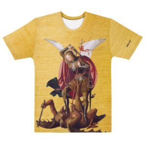 Saint Michael the Archangel killing the dragon T-shirt