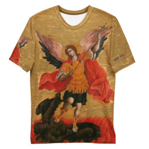 Archangel Michael T-shirt Apparel Rosary.Team