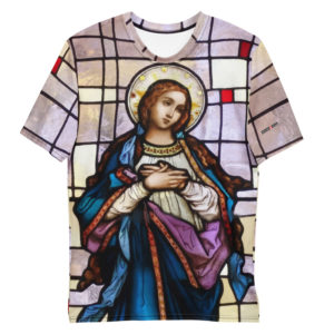 Blessed Virgin Mary T-shirt Apparel Rosary.Team