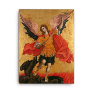 Archangel Michael by Theodoros Poulakis - Canvas