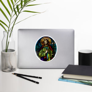 Saint Joseph the Worker Bubble-free stickers