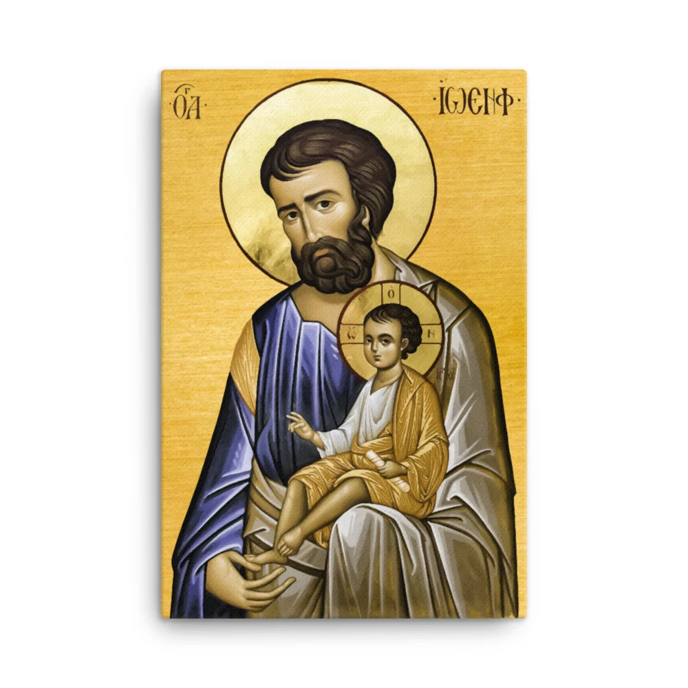 Saint Joseph Icon Canvas