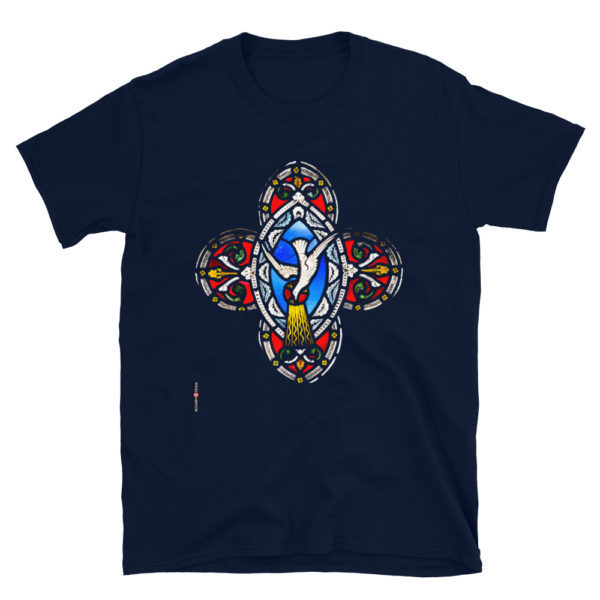 Holy Spirit Stained Glass Short-Sleeve Unisex T-Shirt