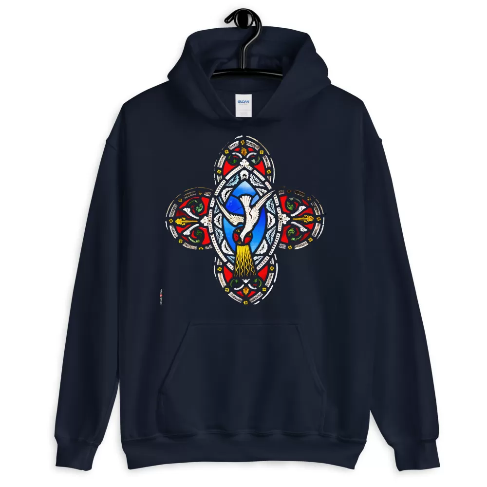 Holy Spirit Stained Glass Unisex Hoodie