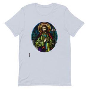 Saint Joseph the Worker Short-Sleeve Unisex T-Shirt Apparel Rosary.Team
