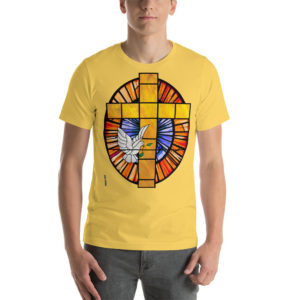 Dove and Cross Short-Sleeve Unisex T-Shirt