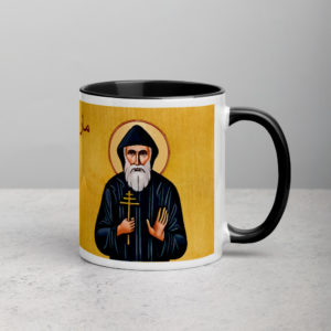 St. Charbel is a tool to reach God Mug with Color Inside Drinkware Rosary.Team