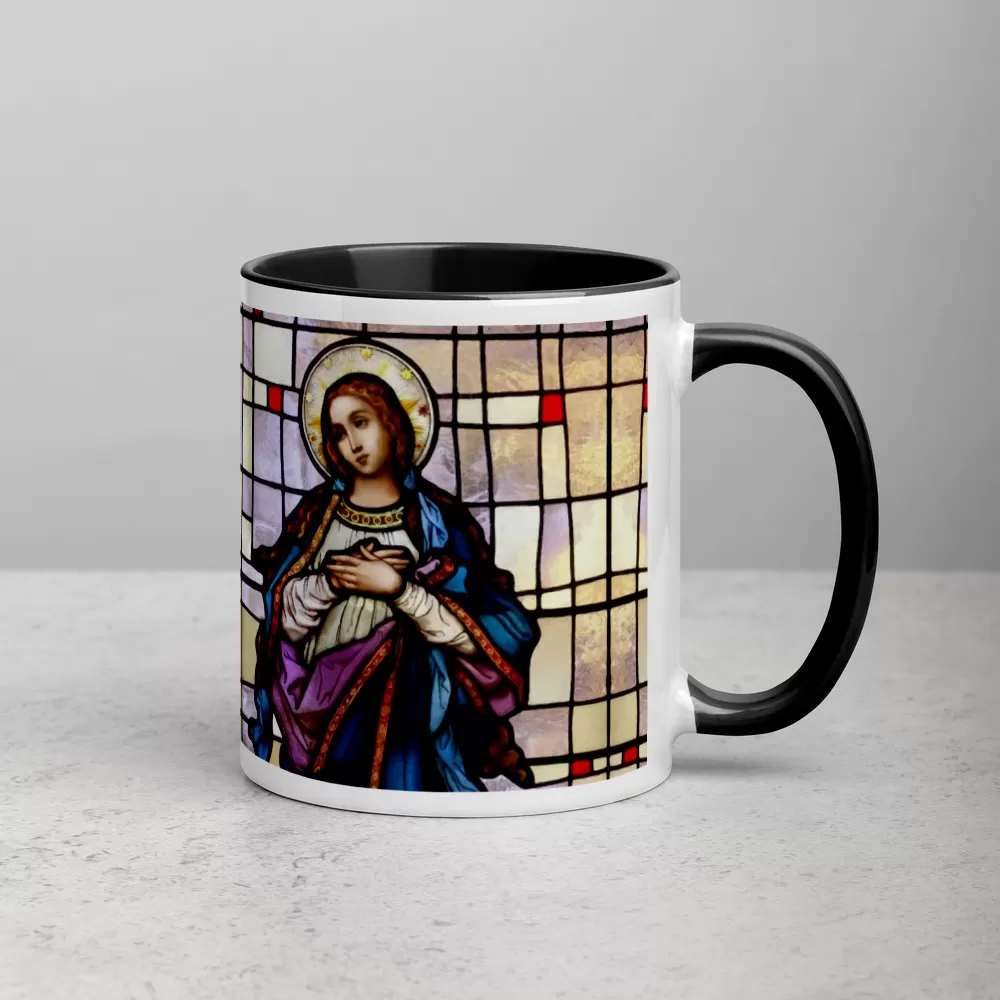 Blessed Virgin Mary Mug with Color Inside