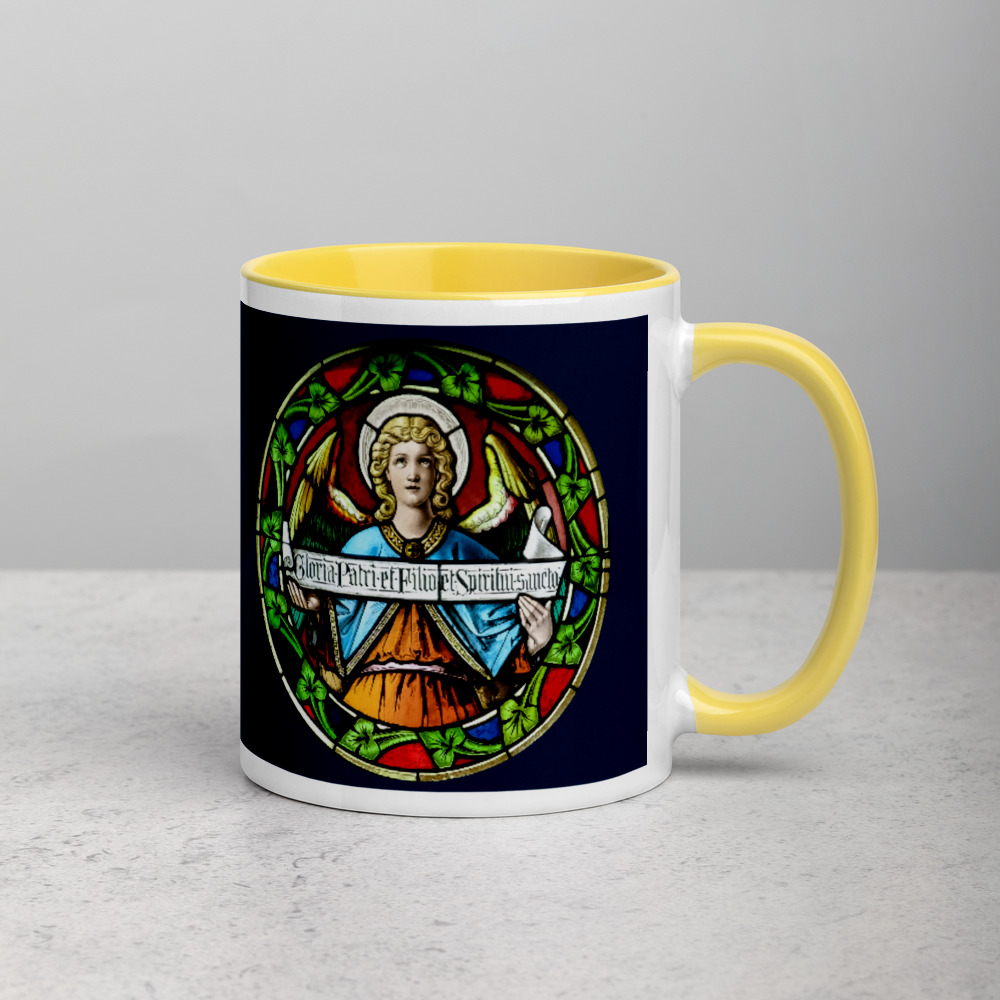 The Glory Be (Gloria Patri) Mug with Color Inside Drinkware Rosary.Team