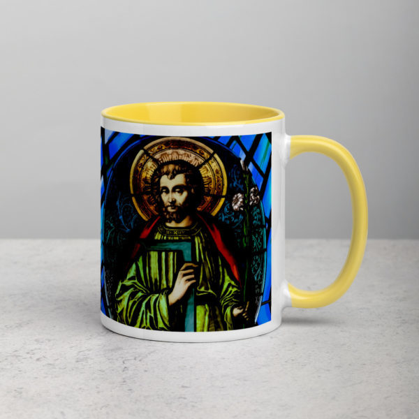 Saint Joseph the Worker Mug with Color Inside