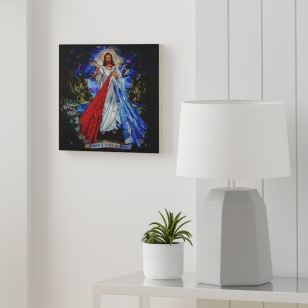 Divine Mercy - Wood Canvas