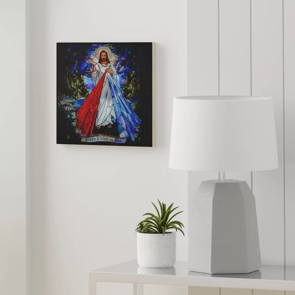Divine Mercy – Wood Canvas