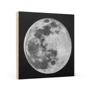 Paschal full moon - Wood Canvas