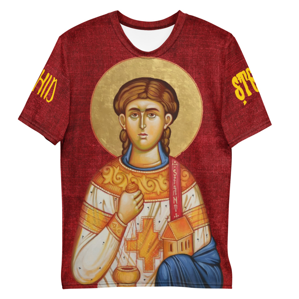 St. Stephen T-shirt Apparel Rosary.Team