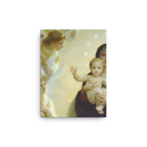 Mysteria Dolorosa Mysteria Gaudiosa - Canvas Bouguereau Diptych - Left Small 12x16