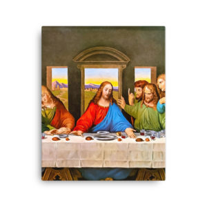 The Last Supper (Centerpiece) Canvas 16×20 Triptychs Rosary.Team