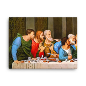 The Last Supper (Large Right) Magnus Canvas Triptychs Rosary.Team