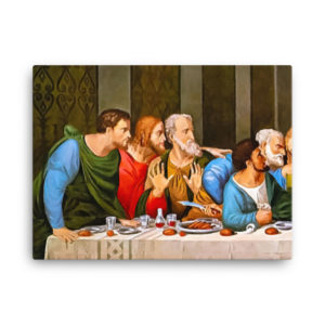 The Last Supper (Large Left) Magnus Canvas Triptychs Rosary.Team