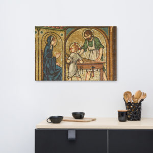 Learning Holiness at the School of Nazareth – Canvas Wall Art Rosary.Team