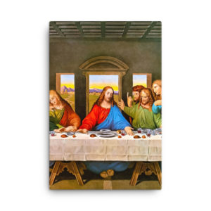 The Last Supper (Large Centerpiece) Magnus Canvas Triptychs Rosary.Team