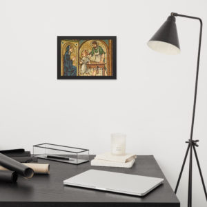 Learning Holiness at the School of Nazareth - Framed matte paper poster