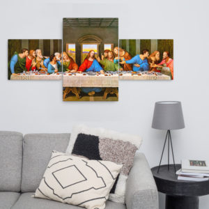 The Last Supper – Canvas Triptych – Magnus Size 72×36 Triptychs Rosary.Team