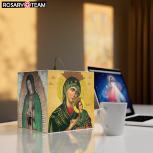 Our Lady – Lamp Lamps Rosary.Team