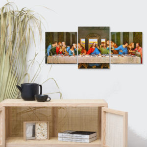 The Last Supper – Canvas Triptych – Small 36×16 Triptychs Rosary.Team