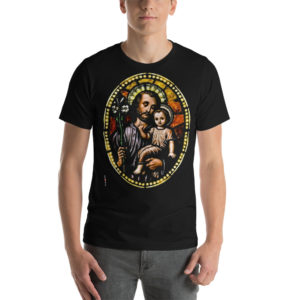 St Joseph, Divine Child Protector Short-Sleeve Unisex T-Shirt