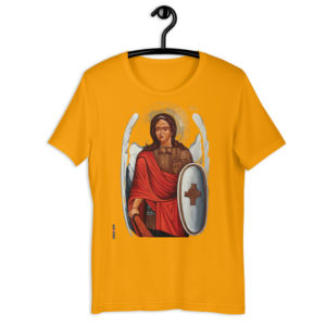 St. Michael the Archangel Short-Sleeve Unisex T-Shirt Apparel Rosary.Team