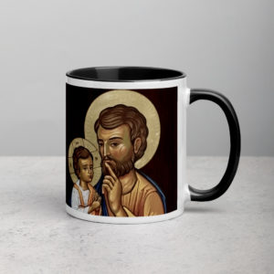 St. Joseph and Divine Child Mug with Color Inside Drinkware Rosary.Team