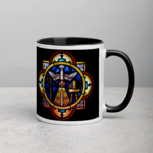 Holy Spirit Mug with Color Inside Drinkware Rosary.Team
