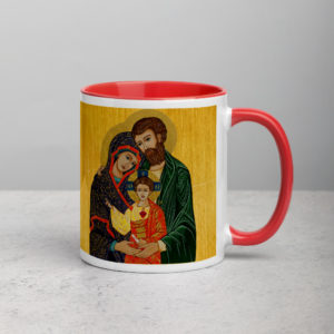 The Holy Family Mug with Color Inside