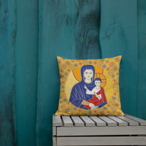 Our Lady Maronite Icon - Premium Pillow