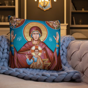 Mary Queen of Heaven – Premium Pillow Pillows Rosary.Team