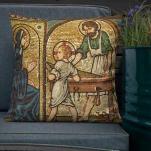 Holy Family – Premium Pillow Pillows Rosary.Team