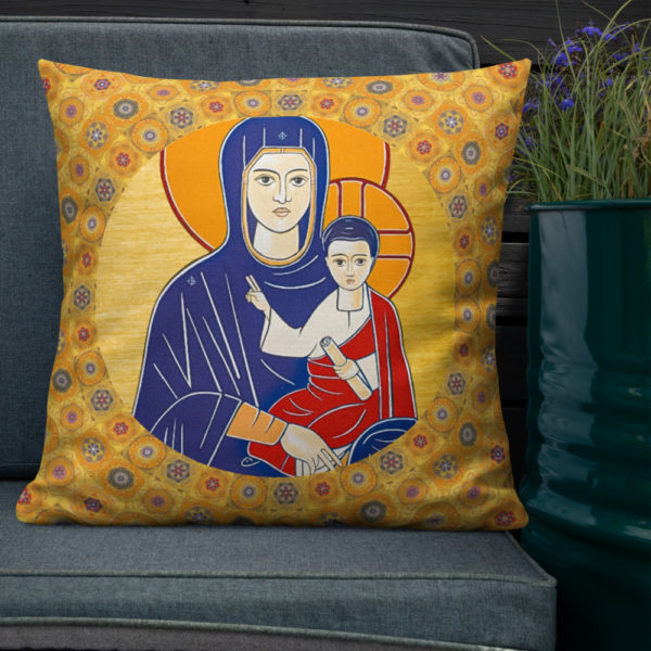 Our Lady Maronite Icon - Premium Pillow