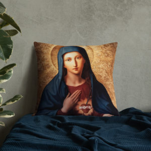Immaculate Heart – Premium Pillow Pillows Rosary.Team