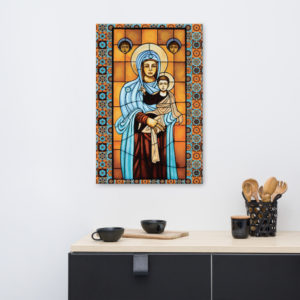 Our Lady of ILIGE – SG -Canvas Wall Art Rosary.Team