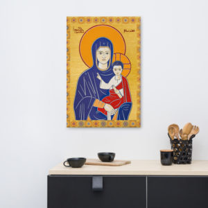 Maronite Icon – Our Lady – Canvas Wall Art Rosary.Team