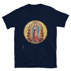 Our Lady of Guadalupe – Short-Sleeve Unisex T-Shirt Apparel Rosary.Team