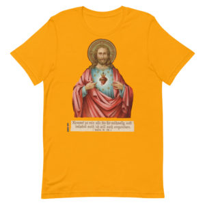 Kommet her zu mir Short-Sleeve Unisex T-Shirt Apparel Rosary.Team