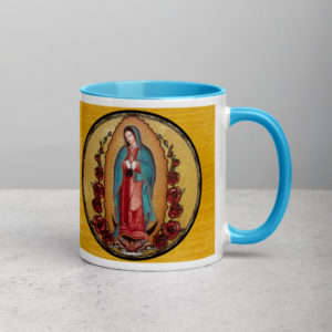 Mug with Color Inside – Our Lady of Guadalupe Drinkware Rosary.Team