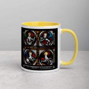 Jesus: The Lion, the Ox, the Man, and the Eagle - Mug with Color Inside