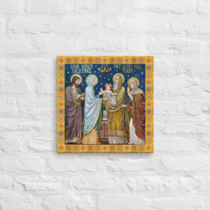Presentation (Mosaic) -Canvas Wall Art Rosary.Team
