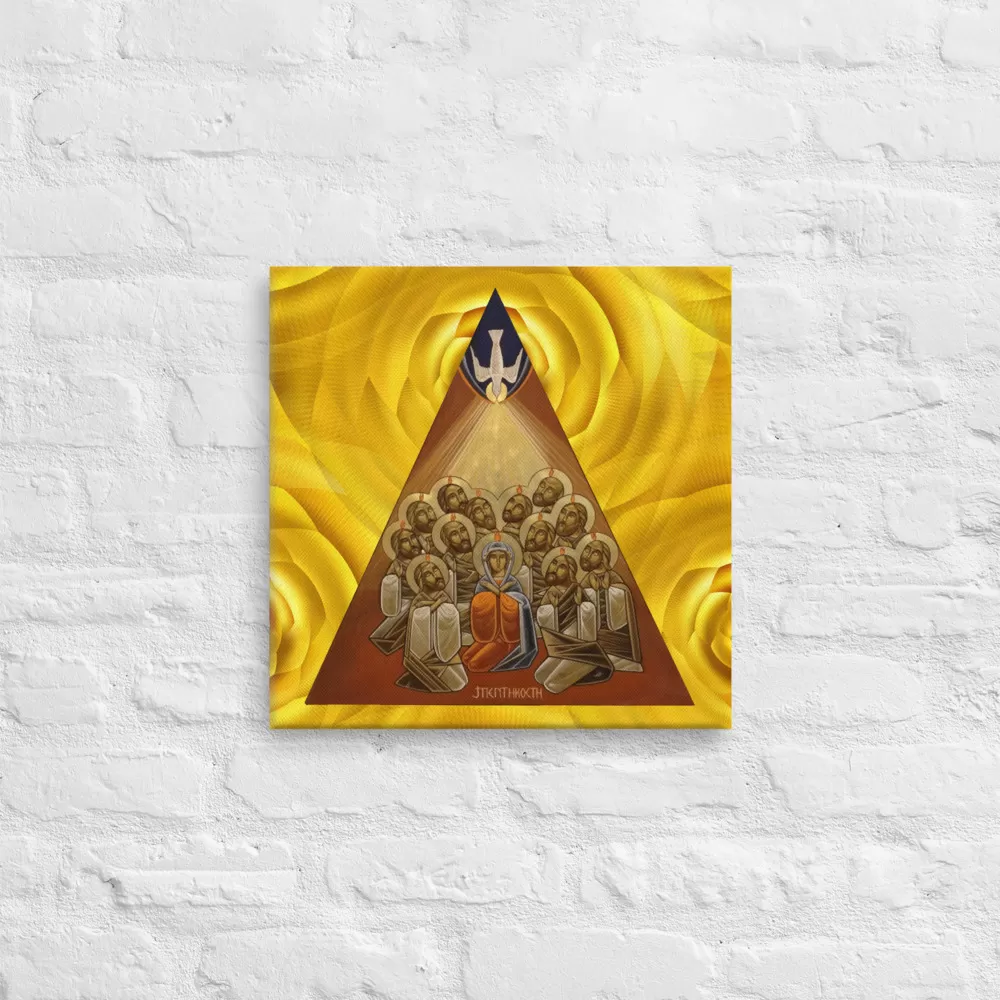 Pentecost Triangular Icon – Canvas