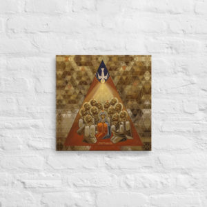 Pentecost Coptic Icon – Canvas Wall Art Rosary.Team