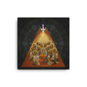 Pentecost Triangular Icon B - Canvas