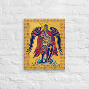 Saint Michael – Canvas Wall Art Rosary.Team