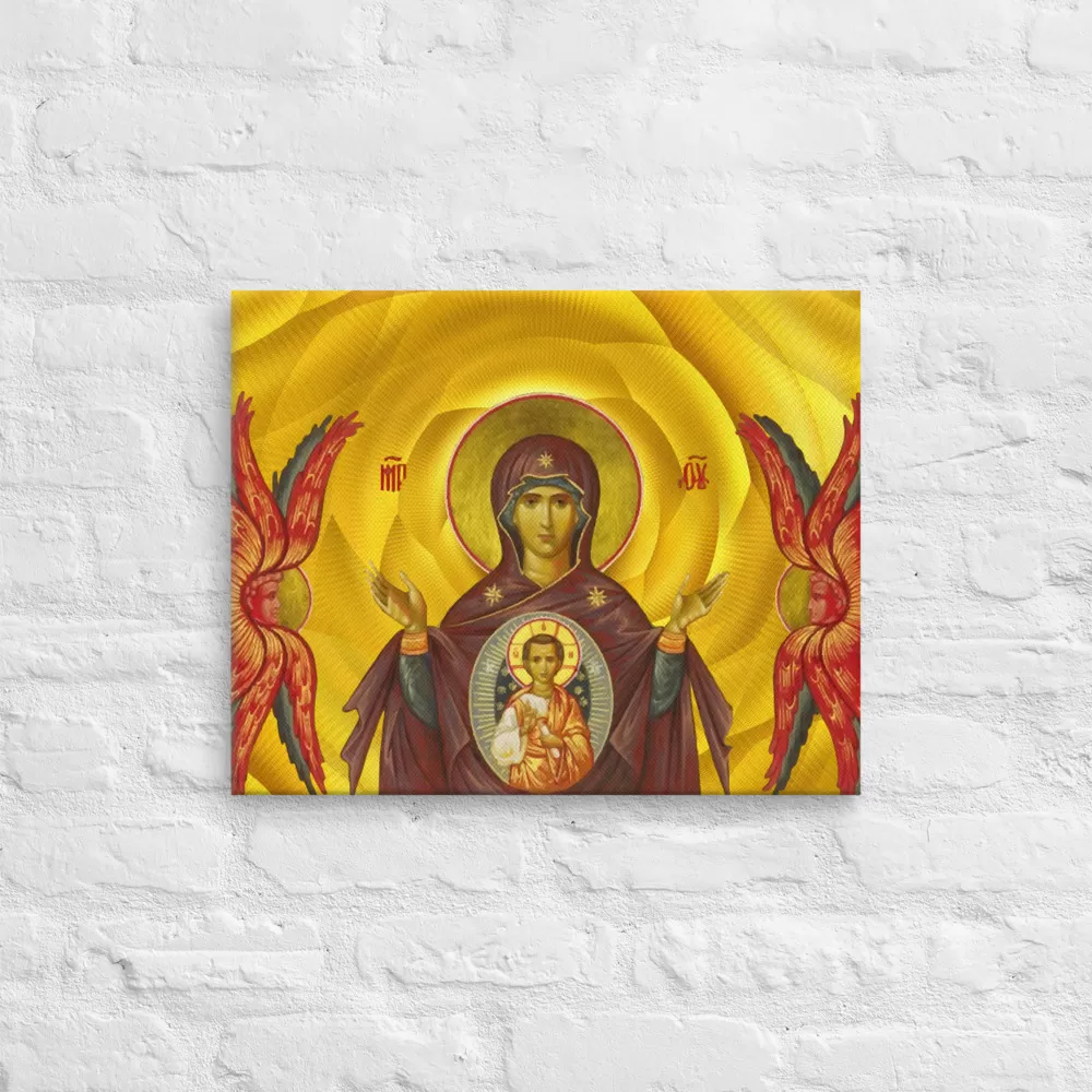 Teotokos Our Lady of the Sign - Canvas